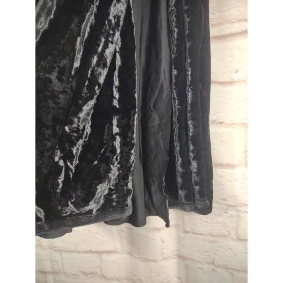 3 Yards Crushed Velvet Fabric Black 60" Wide Stretch Costume Halloween Witch - Picture 6 of 7